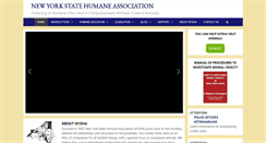 Desktop Screenshot of nyshumane.org